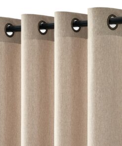 Topfinel Leinenoptik Vorhänge für Wohnzimmer Halbtransparent Licht Filtern Modern 140x225cm für Schlafzimmer 2er Set Top