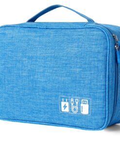 AiQInu Wasserdichtes Kabeltaschen-Organisator für Reisen,Wasserdichten Verstellbar,Wasserdichten Verstellbares Kabelorga