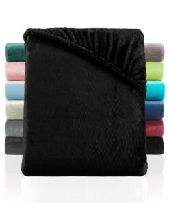 BaSaTex Cashmere Touch Plüsch Premium Spannbettlaken - SUPER Soft Flauschiges Winter Spannbetttuch | wärmendes Bettlaken