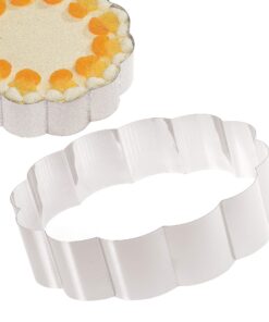 Rostfreier-Edelstahl-Menz-Tortenrand-Blumenring-Qualitätsprodukt-MADE-IN-GERMANY | Backrahmen-Blume-1-Stück-Menz-Torten