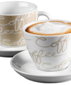 Ritzenhoff & Breker Cappuccino-Set Cornello Creme Für Caffein-Liebhaber In Der Zuhause-Barbei-Momente Mit 4 Teilen Trend