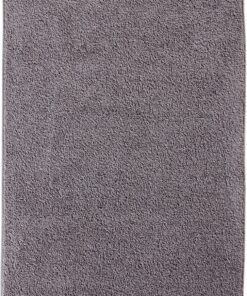 Erwin Müller Achern grau/rot Duschtuch - schnell trocknend, extra saugstark, beidseitige Schlaufen - 70x140 cm - 500g/m²