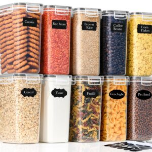 GoMaihe 10er Set 2L Vorratsdosen: Luftdichte Frischhaltedosen mit Deckel | Aufbewahrungsbox Küche für Müsli, Mehl, Nudel
