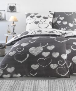BaSaTex Flausch Fleece Winter Bettwäsche Set | 100% Mikrofaser Plüsch | Zuhause ideal für Kälteabweitung und Somneruhe