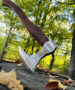 Wikinger-Axt, handgefertigt, Outdoor-Beil, für Jagd und Camping, nordische Überlebensaxt, 1095 Kohlenstoffstahl, Palisan