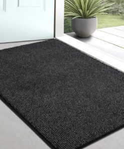 Waschbare Fußmatte Innen 50 x 80 cm, rutschfeste Schmutzfangmatte, ideal für Hund und Familie im Flur, Badezimmer und K