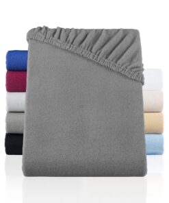 BaSaTex Winter Thermo Fleece Spannbettlaken - warmes Teddy Flausch für das Spannbett | Größe: 90x200-100x200 cm | Farbe: