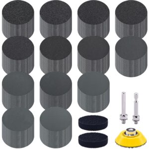 SIQUK 260 Stück nasse/trockene Schleifpapier für Auto Polieren - Körnung 60-5000 - Runde Schleifpads mit 1/4 Zoll Schaft