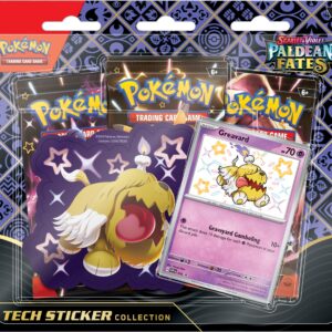 Pokémon TCG: Scarlet & Violet - Paldean Fates Tech Sticker Shiny Greavard_collection Blister Pack - Gamer Card Collector