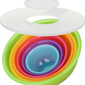 Kigima Bunt Schüssel Set 0,5L-6L für Küche und Koch - Vielseitig als Salatschüssel, Rührschüssel oder Teigschüssel - BPA