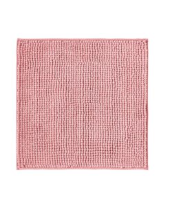 Decomira rutschfest Badematte waschbar Chenille | Duschvorleger Badezimmer Set | Rosa 45x45 cm OEKO-TEX