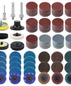 300 Stück Schleifscheiben Set für Bohrer und Schleifmaschinen mit 3mm und 6mm Schaftträgerplatte und 2 Zoll Roll Lock Sc