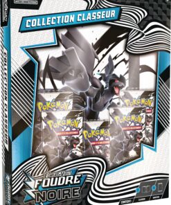 Pokémon Black Bolt Taschenportfolio - Farbe FR - Kinder - Schule - Portabilität - 10 Taschen