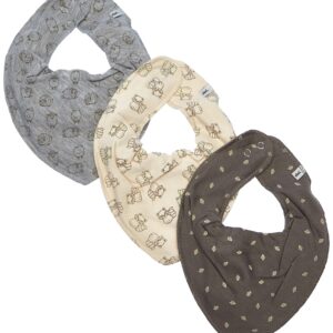 Pippi Unisex Baby Bandana Bib Grey Melange dreieck Lätzchen One Size