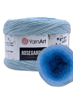 Frida's Wollhaus YarnArt Wolle 26 Farben 250 g = 1000 m Hellblau-Blau-Dunkelblau Bobbel Farbverlaufsgarn