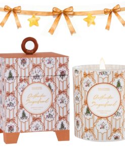 M&SENSE Authentischer Lebkuchen Duftkerze Glas Weihnachten | Natürliche Sojawachs Geschenk | 210g 50h Brenndauer