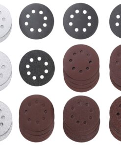 KWB 30-TLG. Schleifscheiben-Set Ø 115 mm Universalanwendung für Exzenterschleifer - hocheffektive Körner und vielseitig
