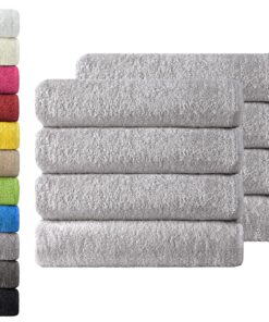 NatureMark Frottier-Handtücher 8er Spar-Pack – 50 x 100 cm, 100% Baumwolle (OEKO-TEX Standard 100)