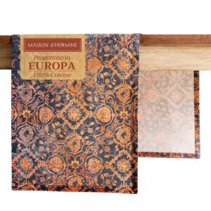 Maison d'Hermine Tischläufer 100 % Baumwolle 150 cm lang für Zuhause und Küche - Weihnachtsdekoration und Party OEKO-TEX