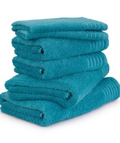 Möve Handtuchset New Classic - 100% Baumwolle, 6-TLG, 2X 30x50 cm + 2X 50x100 cm + 2X 67x140 cm für Familien im Bad undz