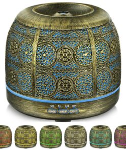 SALKING Aroma Diffuser - Metall Design, 500ml Raumduft Diffusor für Yogaveile und Zimmer, elektриsches Duftlicht in 7 Fa