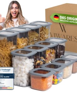 Vorratsdosen mit Luftdichtem Deckel BPA-Frei 12er Set Küchennutzung Frischhaltedosen Practical Kitchen Organizer