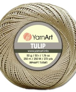 Frida's Wollhaus YarnArt 50 g Tulip Häkelgarn Filetgarn Mikrofaser glänzend seidig (49 Farben | perfekt für Anfänger)