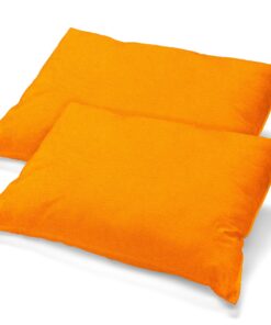 Aqua-Textil Classic Line Orange Baumwolle Kissenbezug 2er-Set Reißverschluss Jersey OEKO-TEX