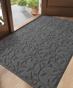 DEXI rutschfeste Schmutzfangmatte für den Inneneingang, leicht reinigbar, Terrasse Willkommensmatten 91,4 x 152,4 cm