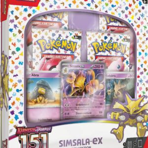 Pokémon-Sammelkartenspiel: Kollektion Karmesin & Purpur - 151 Karten: Simsala-ex