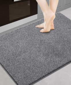 Waschbare Schmutzfangmatte Innen 90 x 60 cm, rutschfeste Fußmatte für Hund, Badezimmer, Küche, Flur