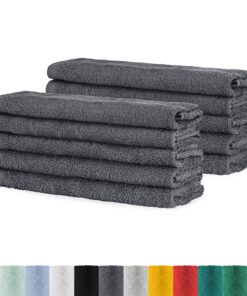BaSaTex Handtuch-Set für Gäste (10er) – weiche Frottee-Baumwolle mit Aufhängeschlaufe – Öko‑Tex Standard 100 zertifizier