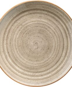 Bonna Premium Porcelain Aura Terrain Flachtell für Schmuck, 27cm, Porzellan, Sandfarbe, 1 Stück