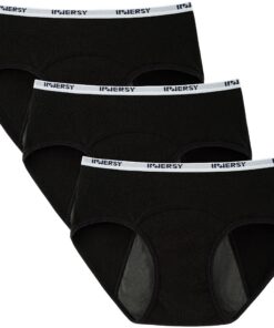 INNERSY Mädchen Perioden Unterwäsche Baumwolle Unterhosen Menstruation Slip 3er Pack OEKO-TEX STANDARD 100