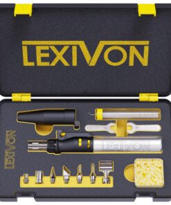 LEXIVON Butan Lötkolben Kit für Profis bei Hochtemperatur-Arbeitsbereichen und Lötprozessen