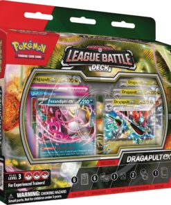 Pokémon League Battle Deck - Dragapult ex - 60-Karten Deck für Spieler & Tournament-Fans + Heartforcards® Versandschutz