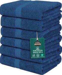 Utopia Towels 6-teiliges Badetuch-Set - Premium-Handtücher für Hotel, Spa und Badezimmer, 100% ringgesponnene Baumwolle,