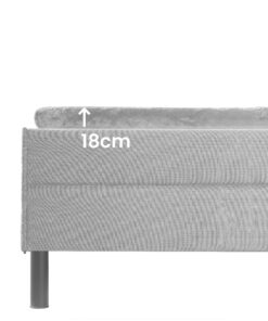 BaSaTex Cashmere Touch Topper Spannbettlaken | Plüschige Wärme für Ihr Topper Bett | 180x200 cm | Grau BaSaTex Cashmer