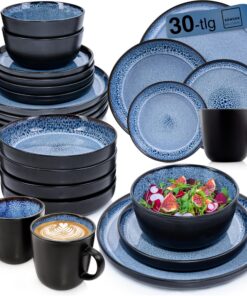 SÄNGER Aruba Kombiservice 6 Personen | Geschirr Set für Luzide Küche | VALUE COLLECTION