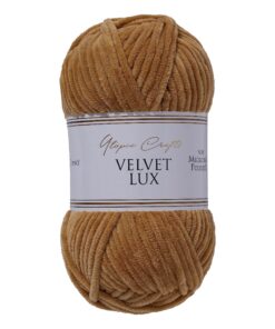 Utopia Crafts Velvet Lux Chenille-Garn, superweich, grob, für Stricken und Häkeln, Warmes Braun | Utopia Crafts Warmes