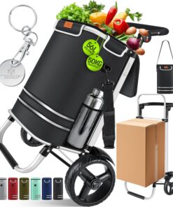 KESSER® Einkaufstrolley 56L 50kg 3in1 klappbar mit Kühlfach Treppensteiger