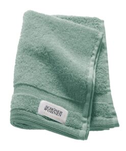 SCHÖNER WOHNEN Premium Gästehandtuch 30x50 cm - saugstark - Luxus Handtücher Grün - 100% Baumwolle - Öko-Tex - kombinier