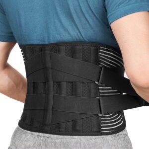 FREETOO Rückenbandage mit Stützstreben ideale für Arbeiter entlastet die Rückenmuskulatur und verbessert die Haltung 4Lx