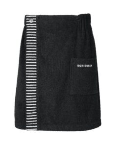 Schiesser Saunakilt Herren Sauna Schwarz 46-54 OEKO-TEX
