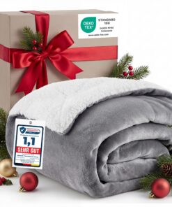 BEDSURE Kuscheldecke - Warme Sherpa Wolldecke & Sofadecke, flauschiger Couchüberwurf für Geschenke an Frauen, dicke Wohn