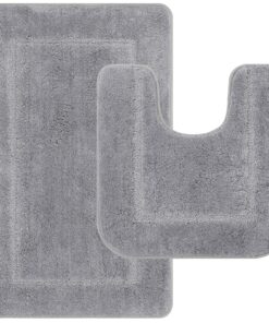 Pauwer Badematten OEKO-TEX STANDARD 100 Weiches Badteppich rutschfest