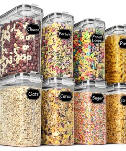 Wildone Luftdichte Frischhaltedosen 2,5 l - 8 Stück, Auslaufsicher für Müsli, Mehl & Snacks