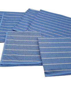 Aqua Laser Bambus Mikrofaser Glas- und Fenstertücher - Poliertuch 6er Set (blue) Aqua Laser Bambus Mikrofaser Glas- un