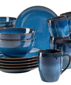MÄSer Frühstücksset, Keramik OSSIA, Blau für anspruchsvolle Küchenliebhaber bei Morgenmahlen. | MÄSer Keramik Frühstück