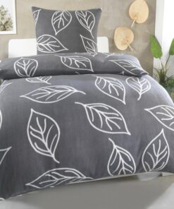 MALIKA Warme Winter Microfaser Flausch Fleece Bettwäsche Größe 135 x 200 cm - Warm und Komfortabel für Den Winter - Gesc